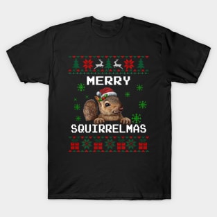 Squirrel Lover Christmas Gifts Xmas Christmas Sweater T-Shirt